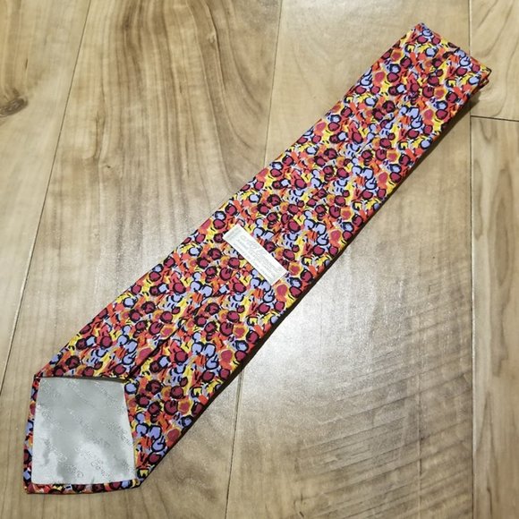 Andre Claude Canova/Georges Duboeuf Multicolor Silk Tie Made In France 59x3.75” - Picture 6 of 9